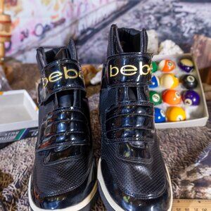 Bebe Sport  Black Ankle Boots Very Good Shape SZ 10